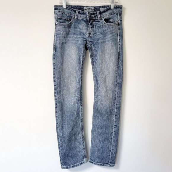 Daytrip Leo Straight Leg Jeans Distressed Size 30R - Picture 1 of 12